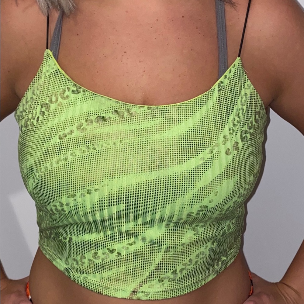 snake print tank